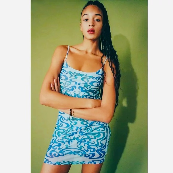 Miaou Dresses & Skirts - Miaou Vicky Mini Dress Sz Small Blue Bodycon NWT Designer